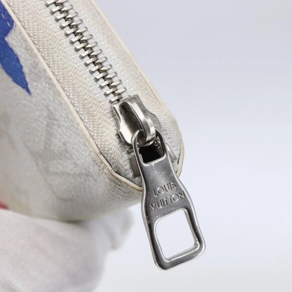 LOUIS VUITTON Monogram Water Color Long Wallet White M80499 LV Auth 147371 - Picture 9 of 16